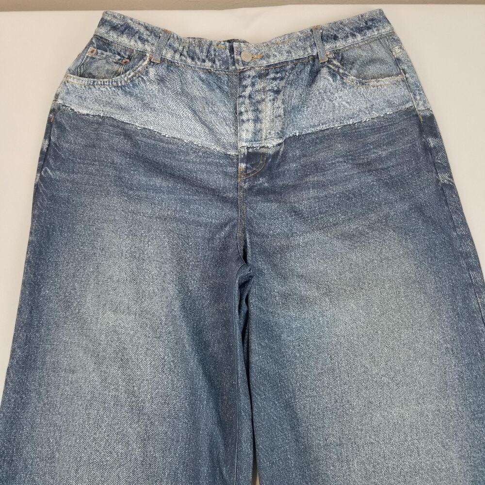 Miramar Sweatpant Jeans Womens Medium NWT Blue Wide Leg High Rise Soft Stretch - Picture 4 of 11